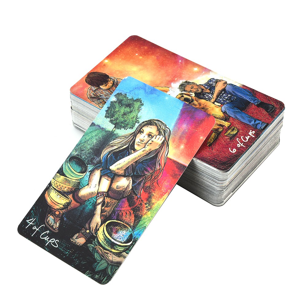 78pcs The Light Seer's Oracle Card Deck English Tarot Card Deck Guidebook Card Table Card G Course Tutorial Guide Kursus