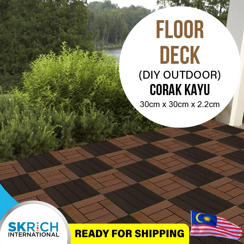 Floor Deck Wooden Floor DIY  Outdoor Flooring Deck Tile 