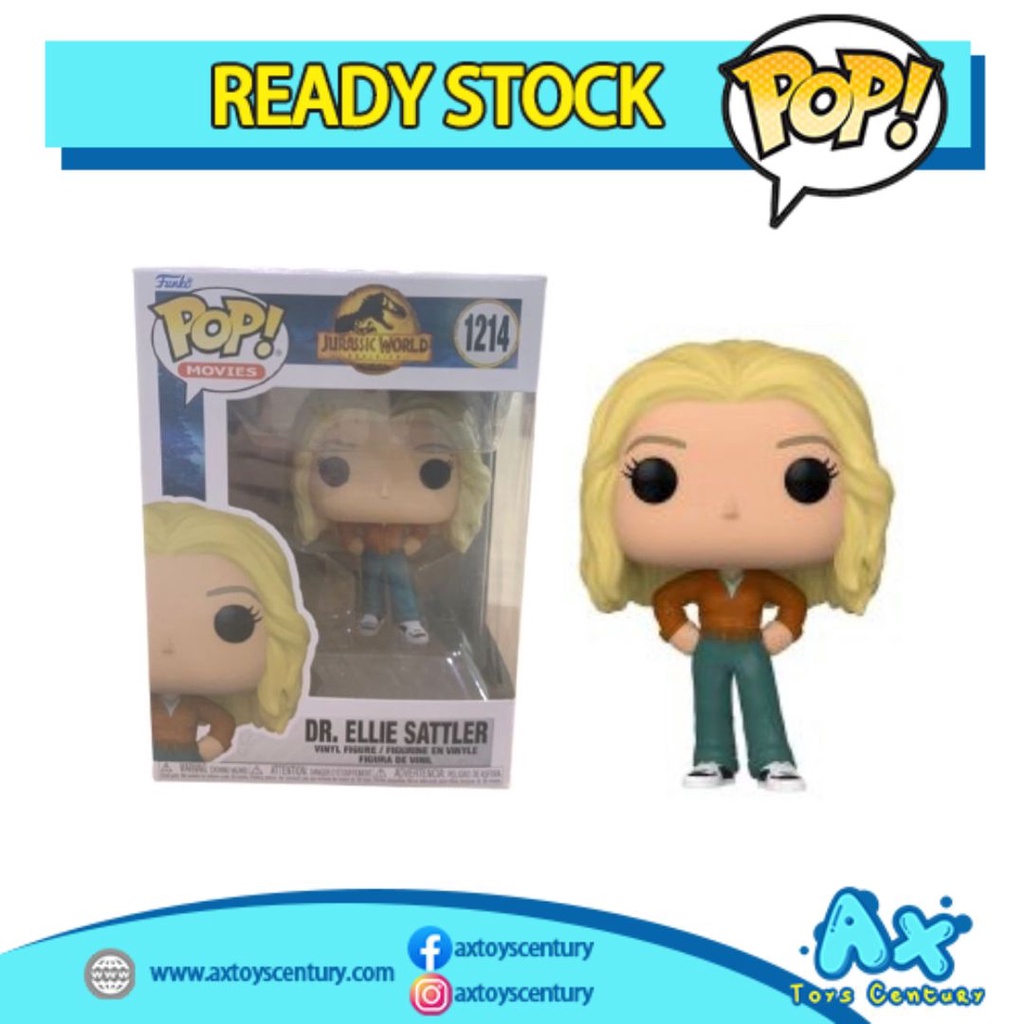 Funko Pop! Movies: Jurassic World Dominion - Dr. Ellie Sattler #1214 100% Genuine