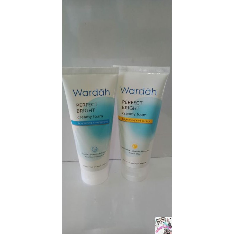 Wardah Perfect Bright Creamy Foam Brightening + Smoothing / + Oil