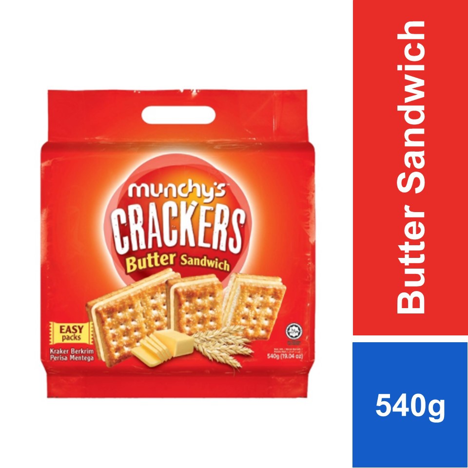 Munchy's Crackers Sandwich - Butter Flavoured Cream (540g)