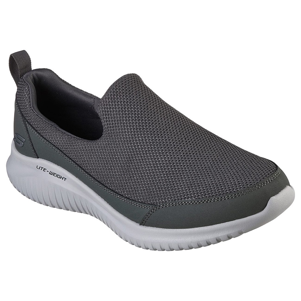 SKECHERS Flection Men's Slip-On - Grey | Shopee Malaysia