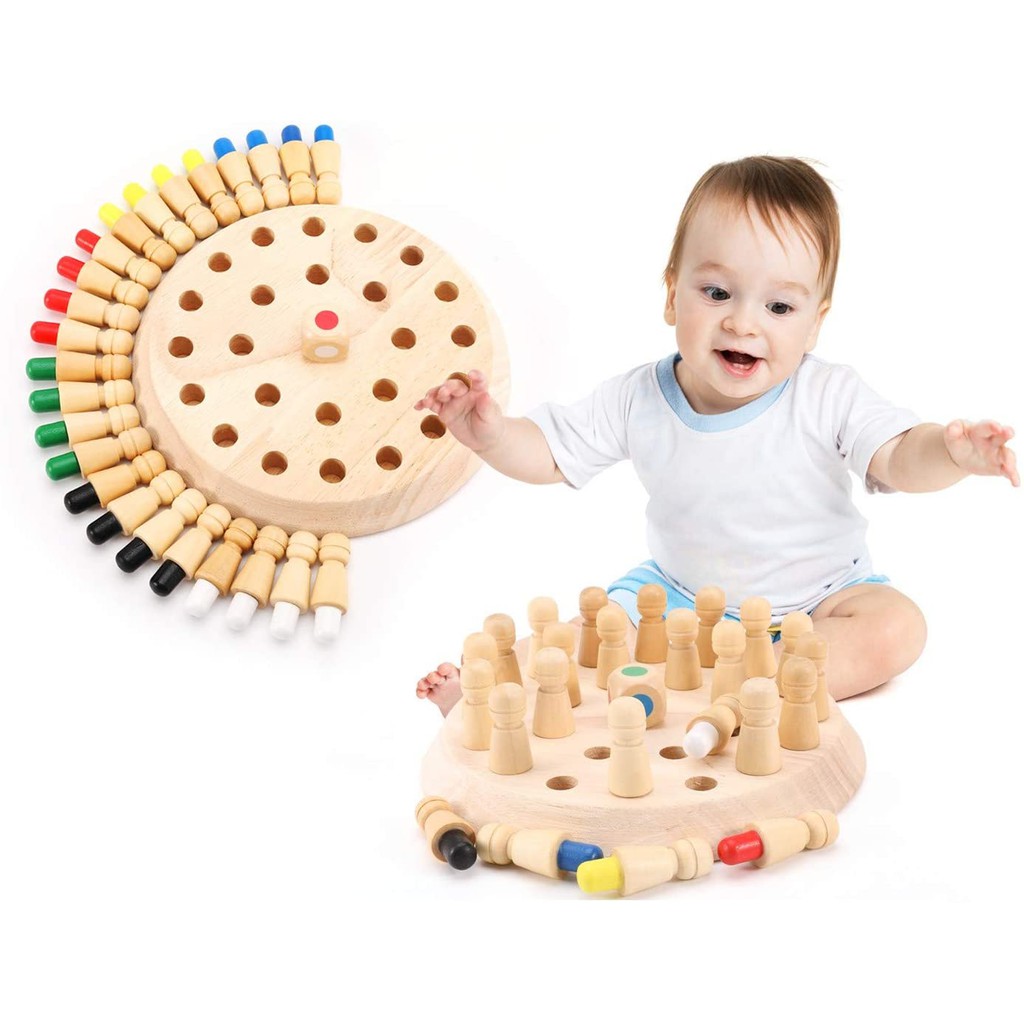 Wooden Memory Matchstick Chess Game Color Memory Chess Logic Game and Kid  Intelligence IQ Brain Teaser Game for 3+ Years | Shopee Malaysia