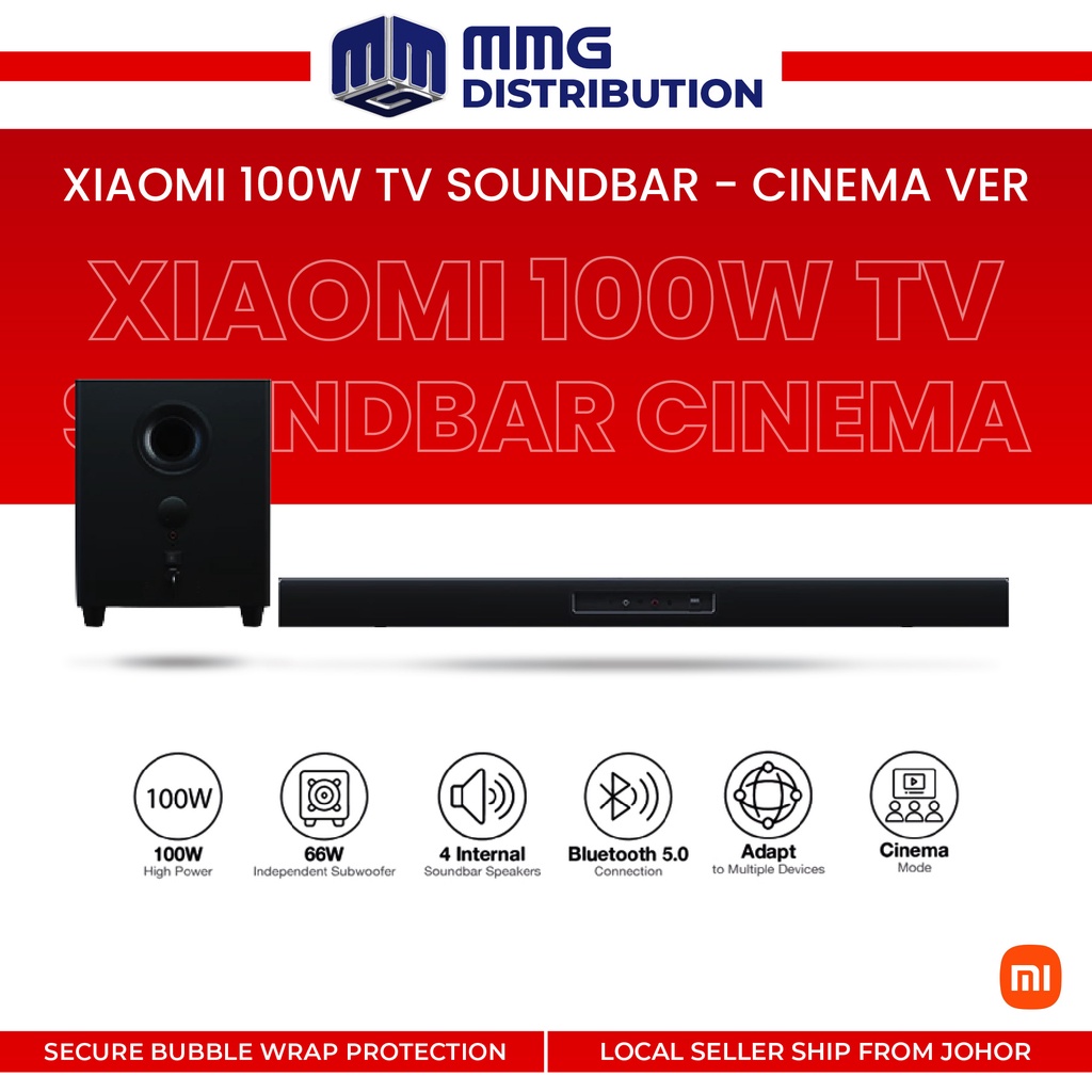 Xiaomi Mi TV SoundBar Subwoofer Cinema Edition Bluetooth Speaker Home ...