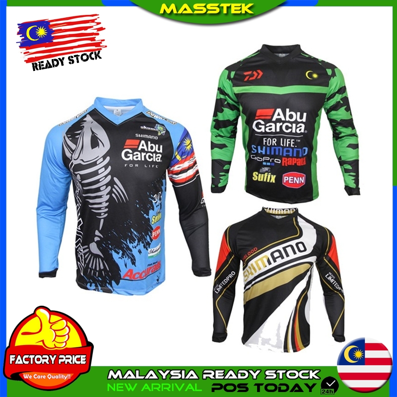 MASSTEK [Ready Stock] Fishing Jersey Long Sleeve Fishing Shirt