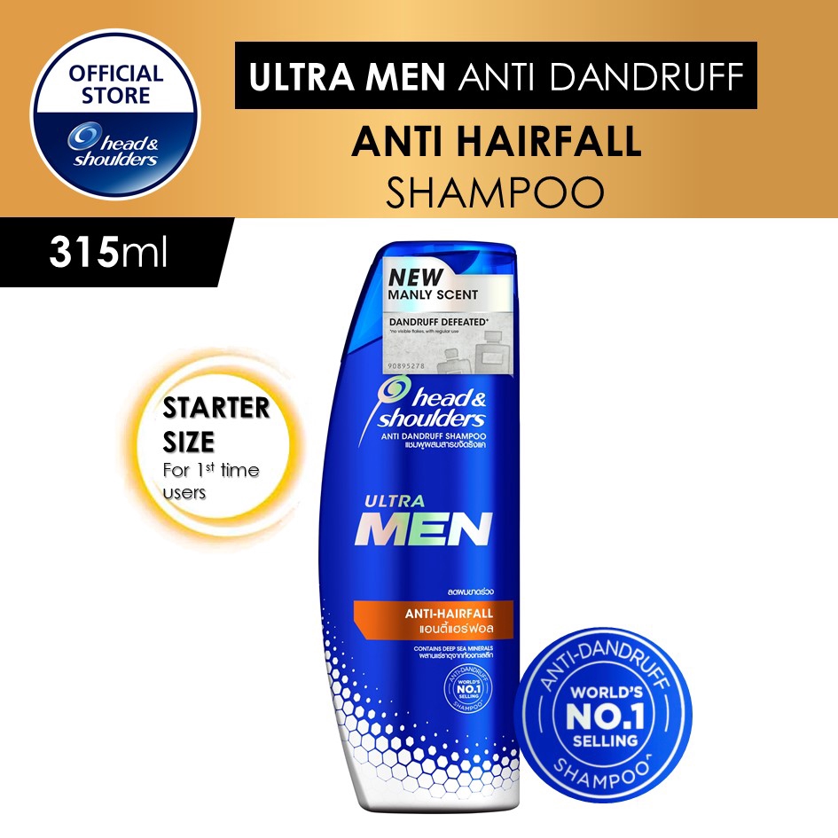 Head & Shoulders Ultra Men AntiHairfall AntiDandruff Shampoo 315ml