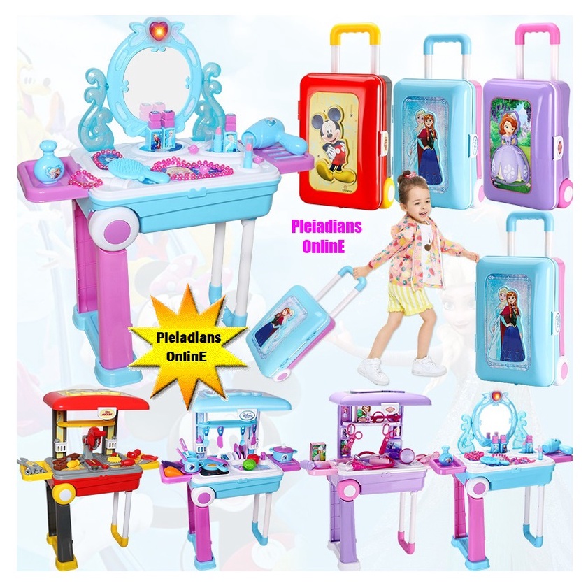 👉 READY STOCK 👉🇲🇾 Princess Girl BBT Pretend Play Toy Makeup Table
