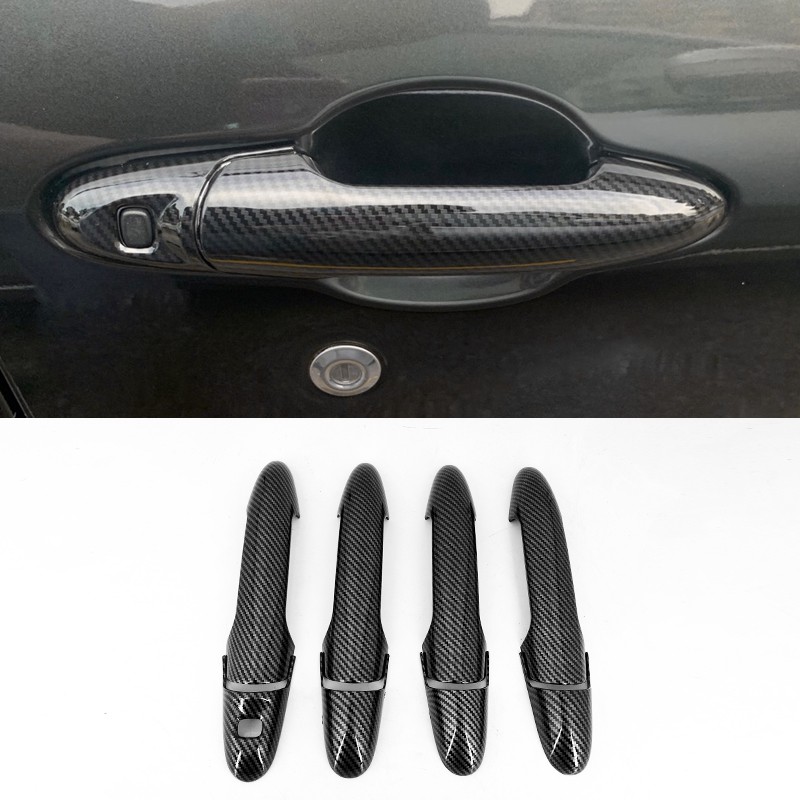 For PERODUA MYVI car door handle cover carbon fiber pattern MYVI 2018 ...