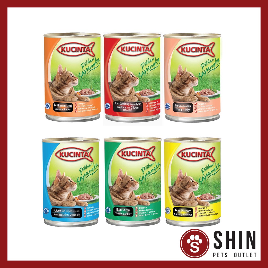 Kucinta Canned Food Wet Cat Food 400G Cat Food PetFinder.my