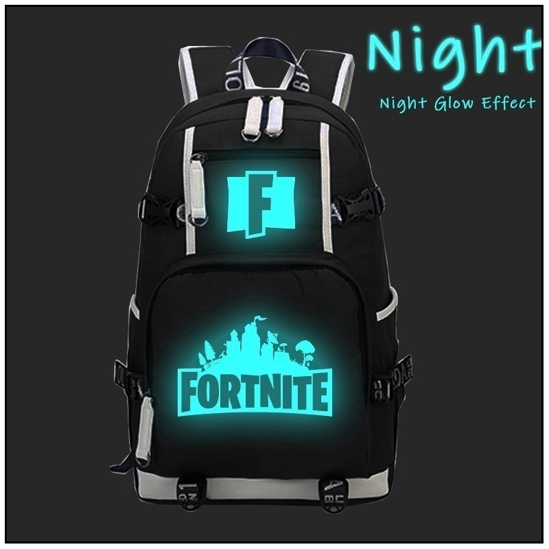Luminous Fortnite Game Night Light Satchel Boys And Girls Backpack Youth Campus Bags Shopee Malaysia - 9 designs fortnite and roblox game night light backpacks with usb charger boys and girls canvas school bag bookbag satchel youth casual campus bags