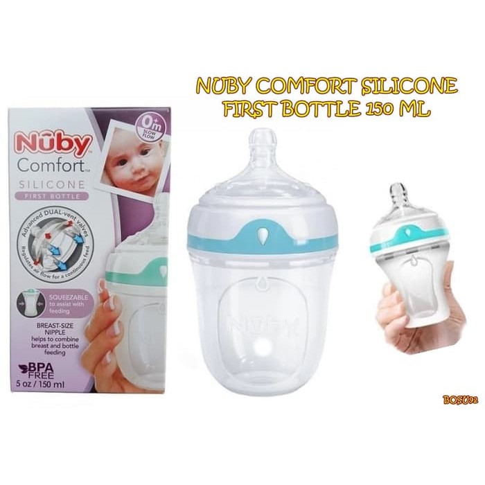 nuby comfort silicone bottle