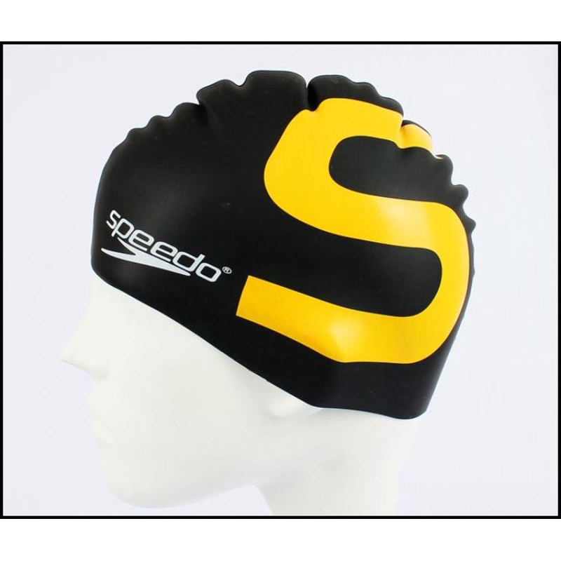 speedo silicone solid swim cap