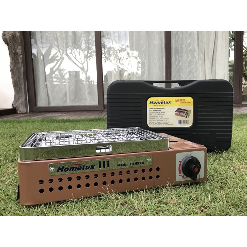 [ PORTABLE ] Homelux Portable BBQ Stove Cassette Grill Infrared Camping