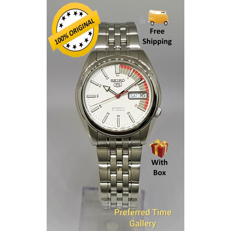 Men) 100% ORIGINAL SEIKO 5 AUTOMATIC 7S26-01V0 21 Jewels,Date & Day Display  Stainless Steel Watch | Shopee Malaysia