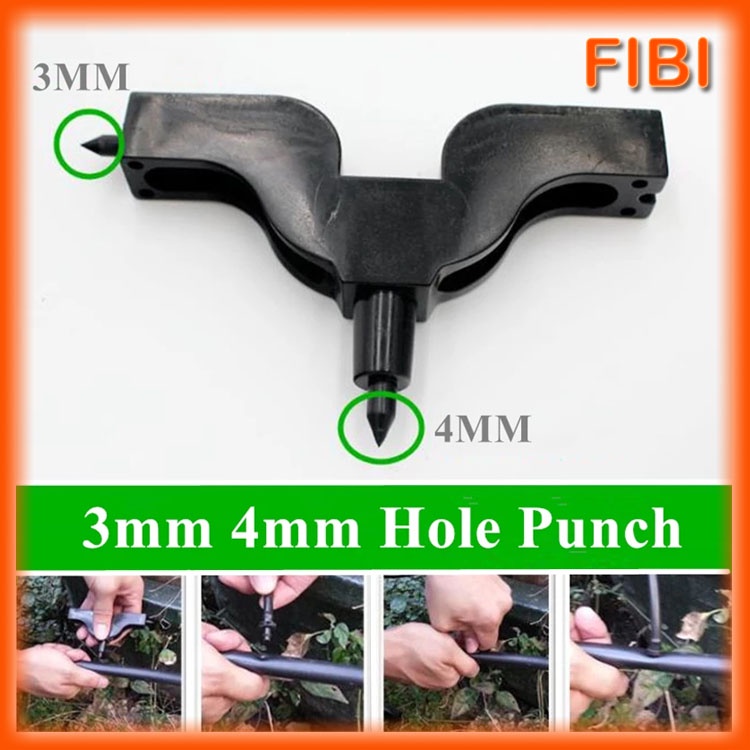 [3mm & 4mm] Dual Size Puncher Poly Pipe Hole Puncher for 16 mm Tubing