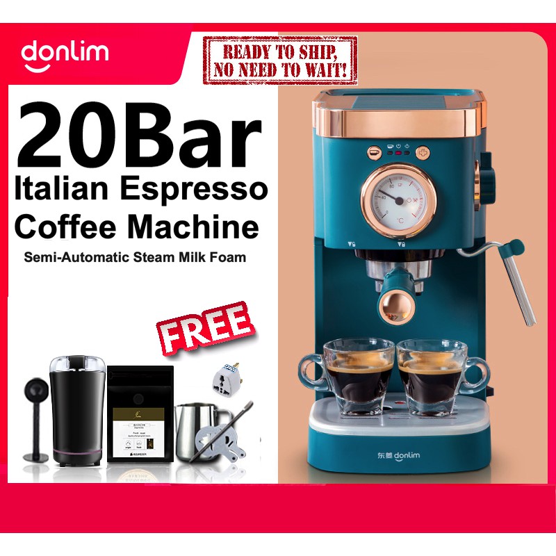 Donlim DL-KF5400 Vintage Semi-Auto Espresso Italian Cafe Machine Pump Steam 1.5L vs Delonghi Breville Morphy BS Boss