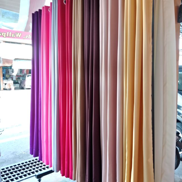 Curtain Fabric Kain Langsir Semi Blackout High Quality By Meter M Shopee Malaysia
