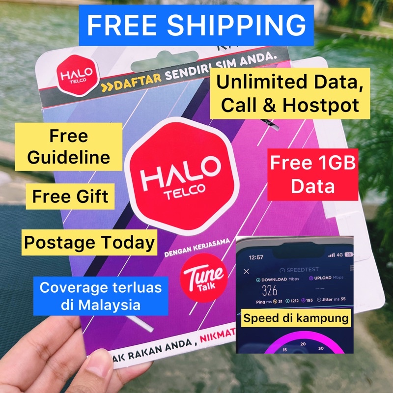 Sim Card Tunetalk / Halotelco / Sim Card Unlimited Data / Unlimited ...