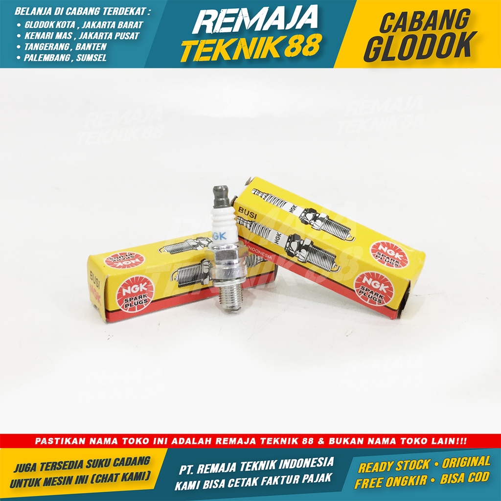 BUSI MESIN POTONG RUMPUT 4 TAK 4T / NGK ORIGINAL CMR5H / OEM CMR 5H