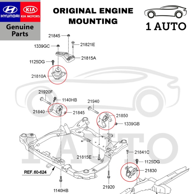 engine mounting kia forte