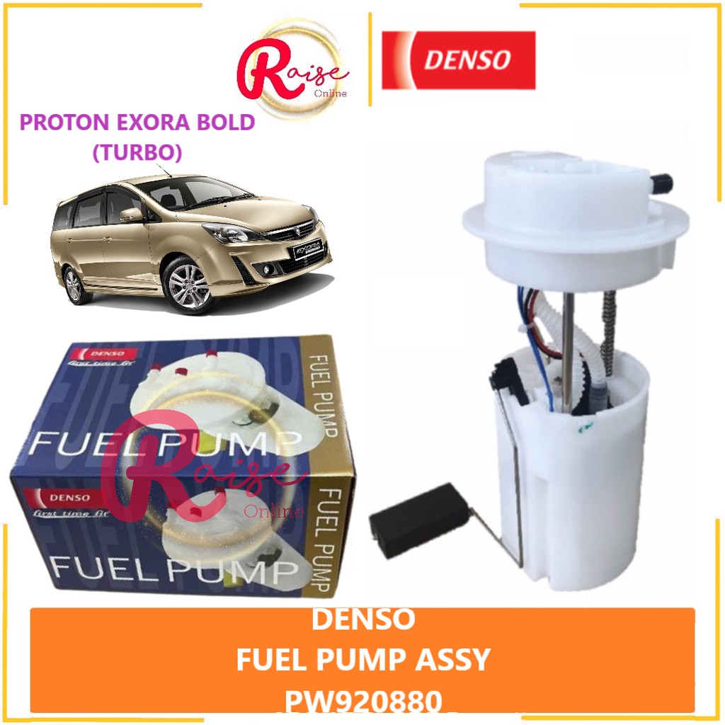 (100 ORIGINAL) FUEL PUMP DENSO ASSY PROTON EXORA 1.6 BOLD PREVE 1.6