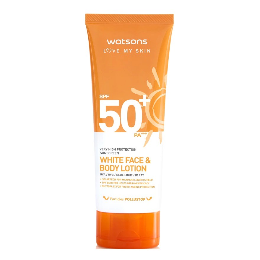 Watsons Love My Skin Very High Protection Sunscreen Whitening Face And Body Lotion Spf50 Pa