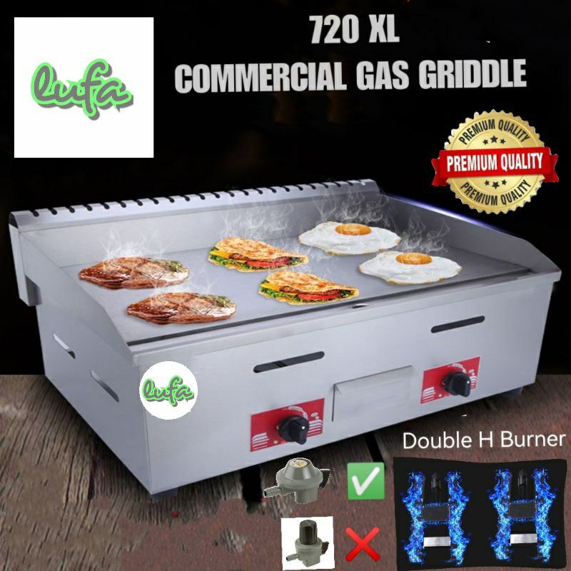 720 COMMERCIAL GAS GRIDDLE 720 dapur gas grill burger pan food truck