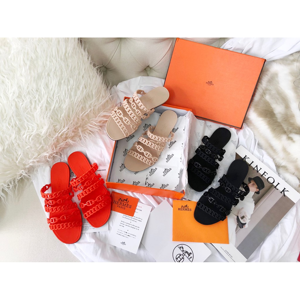 jelly hermes sandals