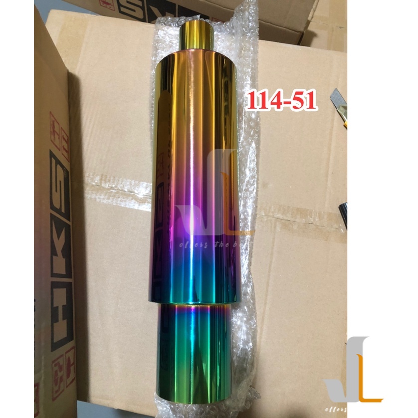 HKS jasma HiPower 3.5" Rainbow muffler straight flow Deep Bass car