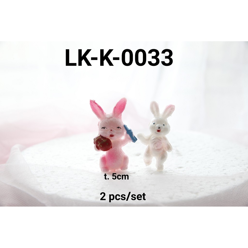 Lk-K-0033 Topper Animal Toy Local Rabbit Egg Puncture