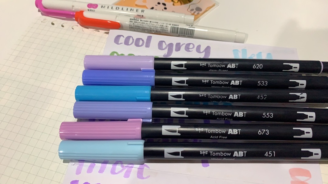TOMBOW ABT Dual Brush Pens (96 Colors) LIST 5/16 - CALLIGRAPHY 