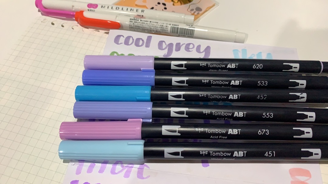 TOMBOW ABT Dual Brush Pens (96 Colors) LIST 5/16 - CALLIGRAPHY TOMBOW ABT Dual Brush Pens (96 Colors) LIST 5/16 - CALLIGRAPHY