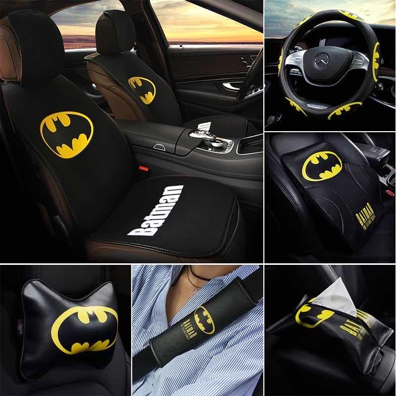 Lavagee Cartoon Batman Four Seasons General Cushion Steering Wheel Shoulder  Shield Car Seat Cover Interior Accessories | Shopee Malaysia