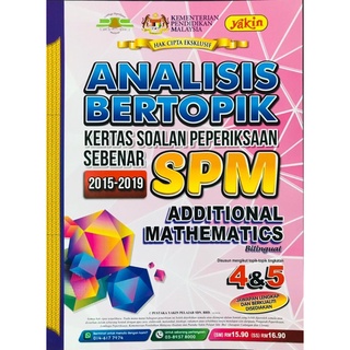 Analisis Bertopik Kertas Soalan Peperiksaan Sebenar Spm Tingkatan 4 5 Shopee Malaysia