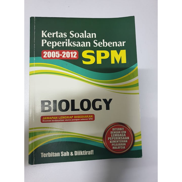 Kertas Soalan Peperiksaan Sebenar Spm Biology 2005 2012 Shopee Malaysia