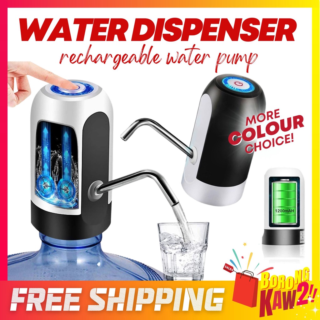 BKK Electric Water Dispenser Smart Rechargeable USB Charging Automatic Drinking Water Bottle Pump Pam Air Automatik