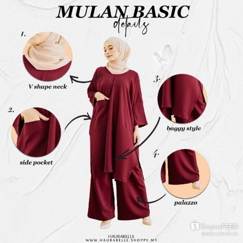 MUSLIMAH MULAN BASIC (VIRAL) ALREADY STOCK