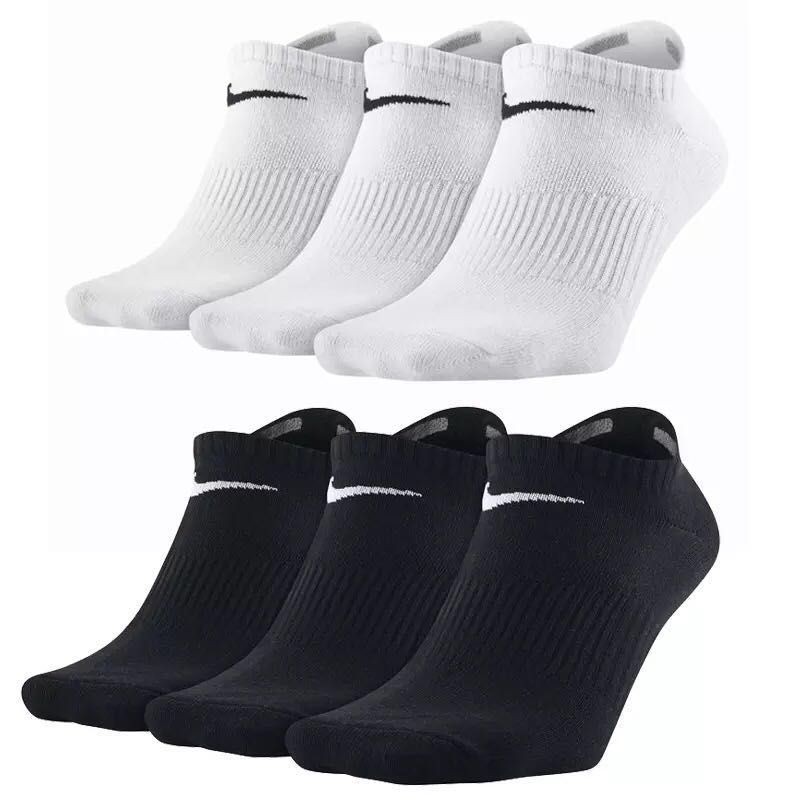 white nike short socks