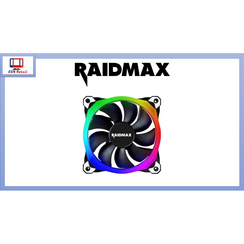 Raidmax NVR120B RGB single unit fan speed 1200+/10 sync with msi