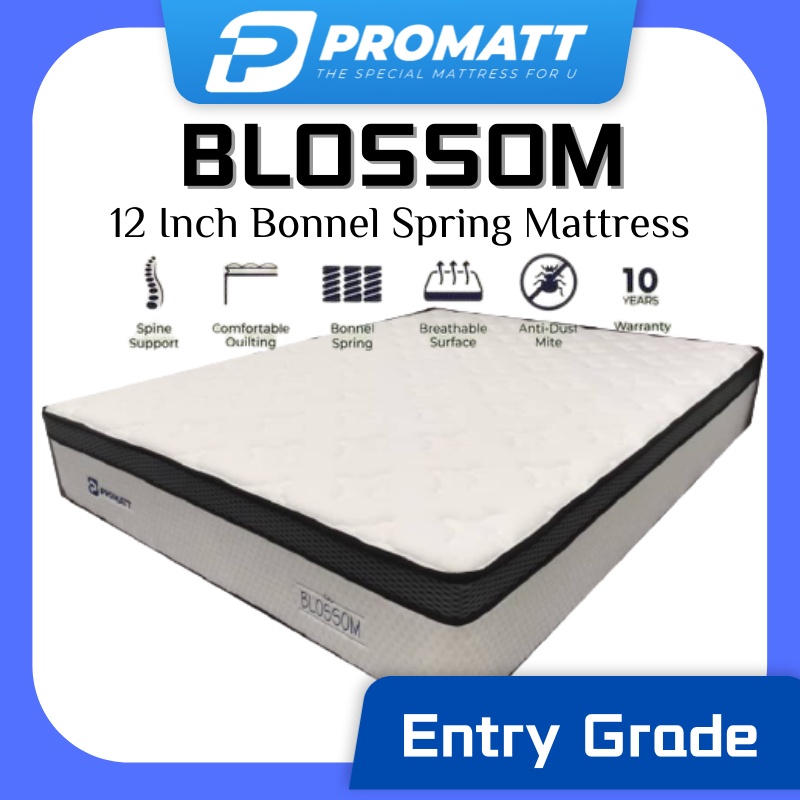 PROMATT Blossom 12 Inch Bonnel Spring Mattress (ENTRY GRADE) Shopee