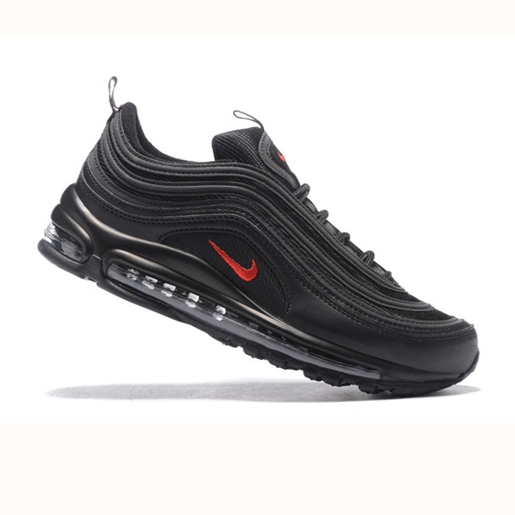 air max 97 all black with red