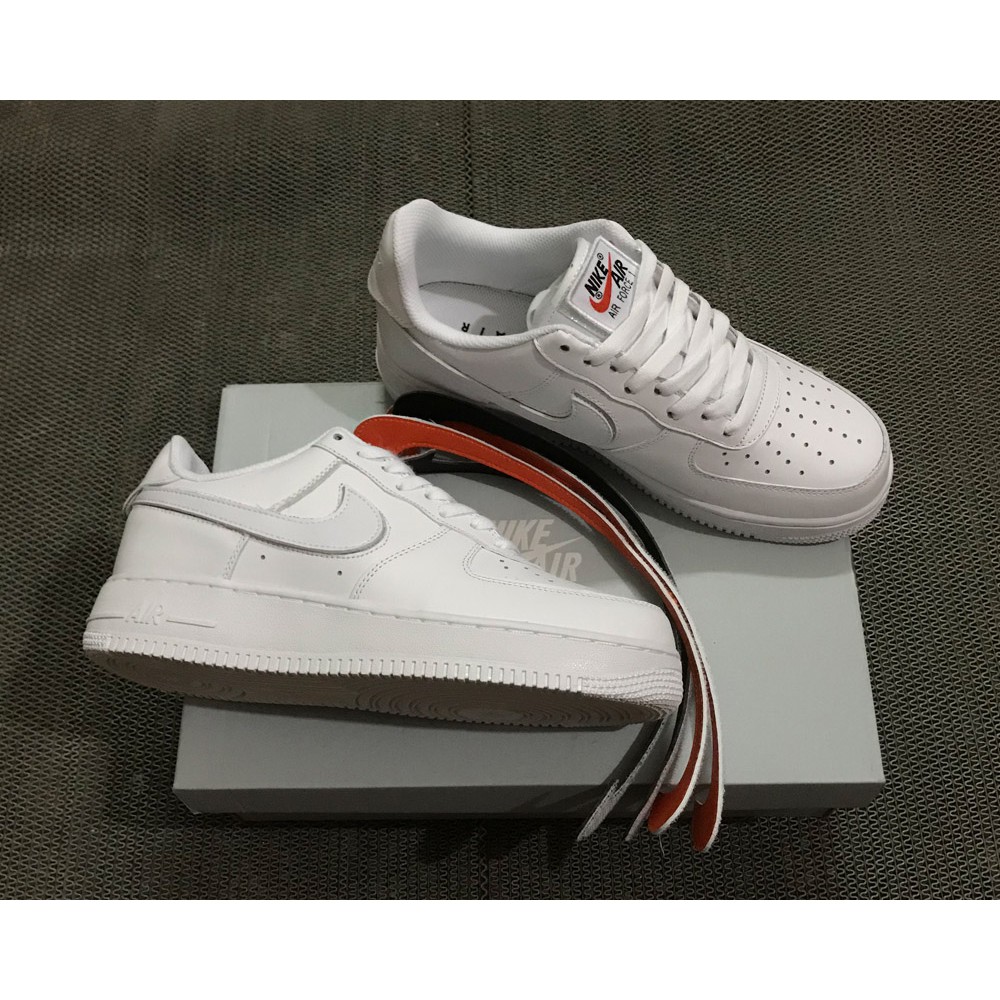 nike air force one swoosh pack white