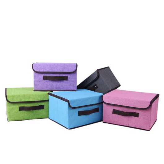 2 in 1 Set Japanese Style Foldable Box Organizer Large Storage Box with ...