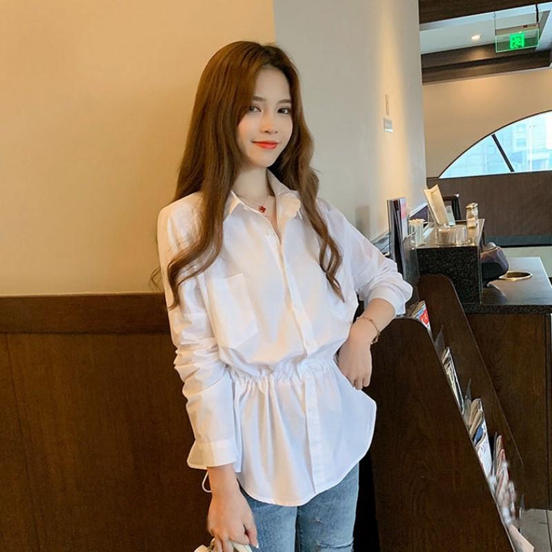  Pre order Plus Size Women White Shirts Korean Style Loose 