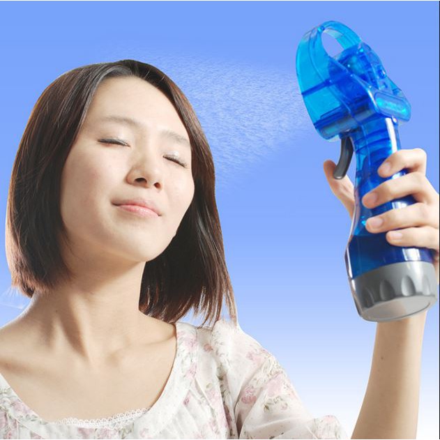 Battery Operated Portable Handheld Water Mist Spray Fan / Spray Cooling