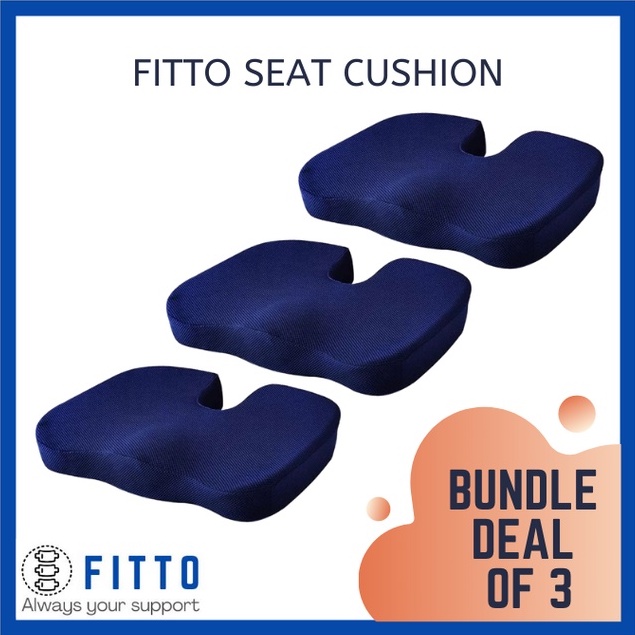 FITTO Ergonomics Seat Cushion Seat Support Cushion Memory Foam for