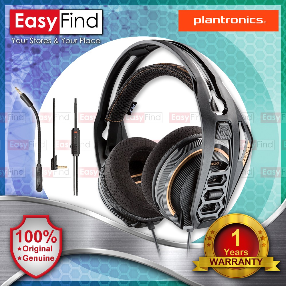 plantronics rig 400 stereo gaming headset for pc