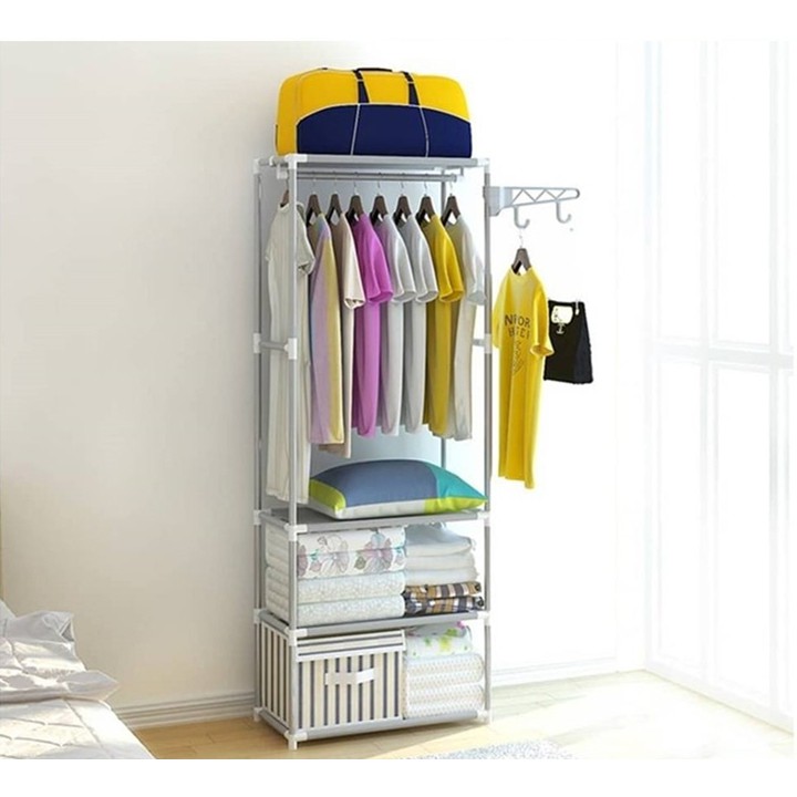 Cloth Hanger Storage Cabinet Home and Living Hanging Rack 