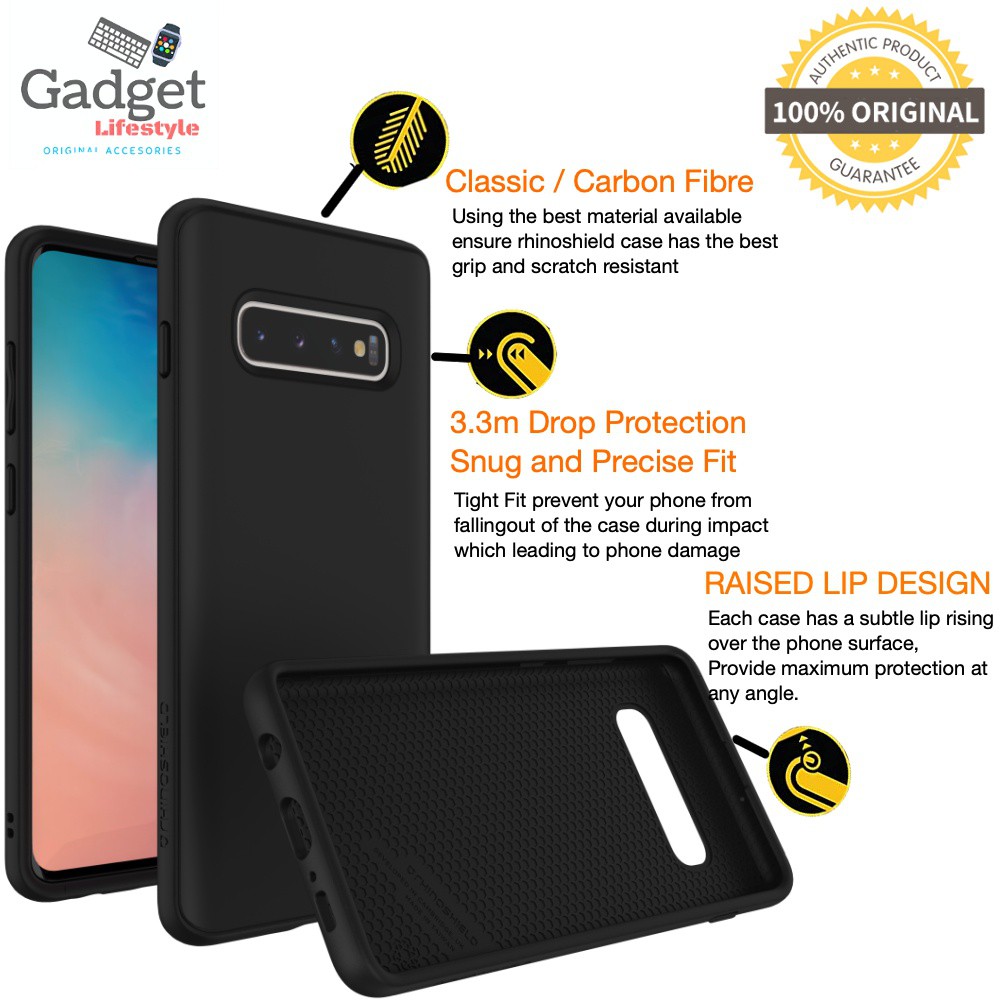 Case Samsung Galaxy S10e & S10 & S10 Plus Rhinoshield Solidsuit Casing |  Shopee Malaysia