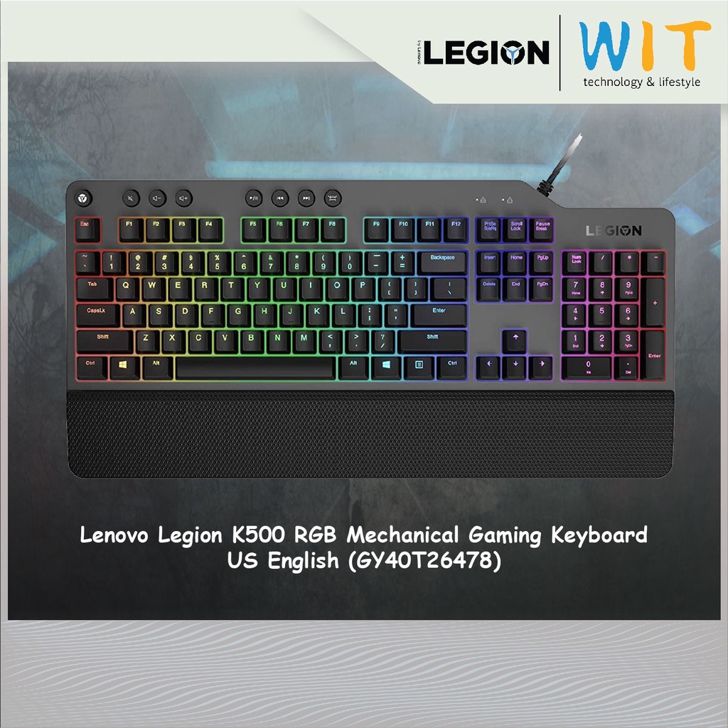 Lenovo Legion K500 RGB Mechanical Gaming Keyboard ( US English )(GY40T26478)